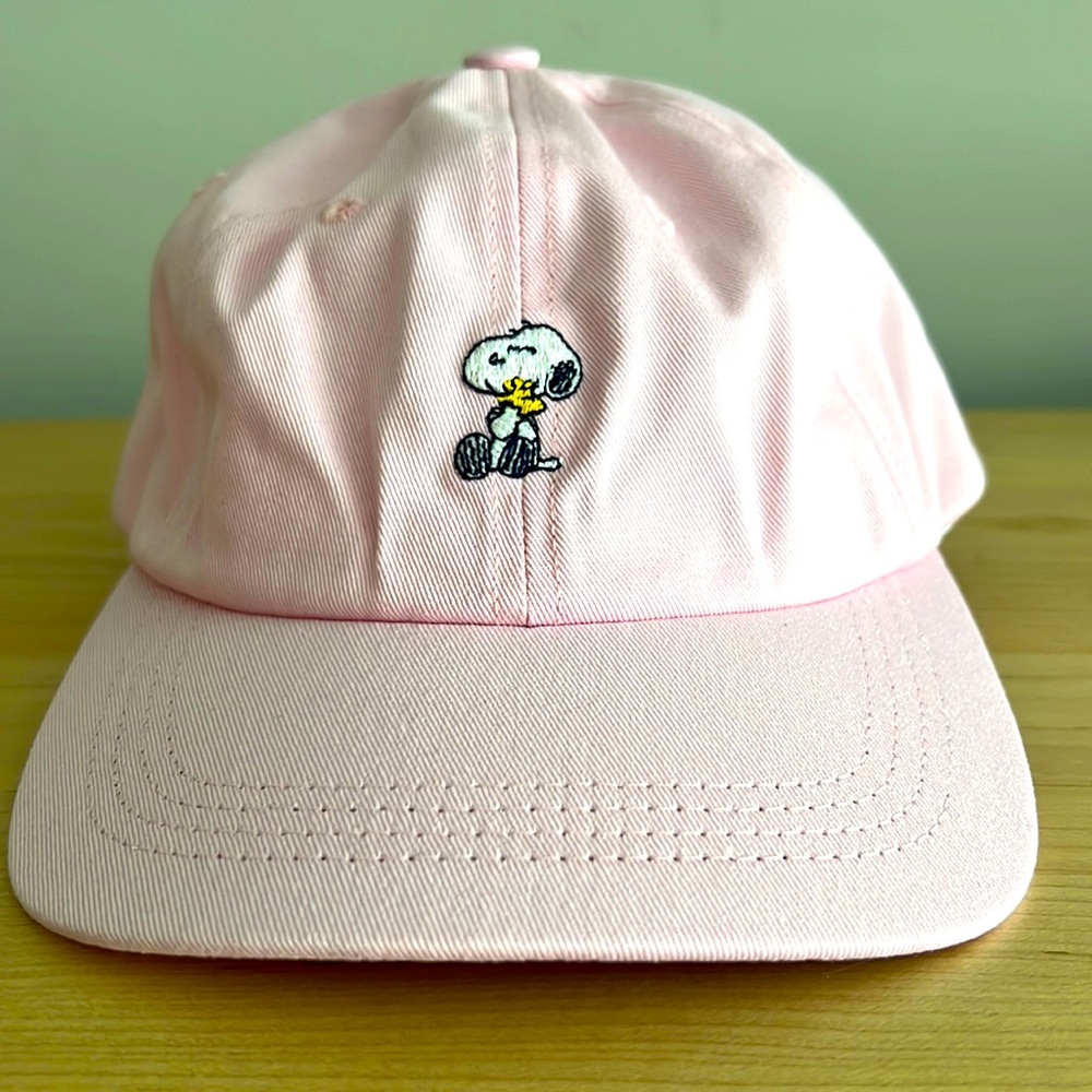 Love Your Melon x Peanuts baseball cap, pink, Snoopy & Woodstock, never worn